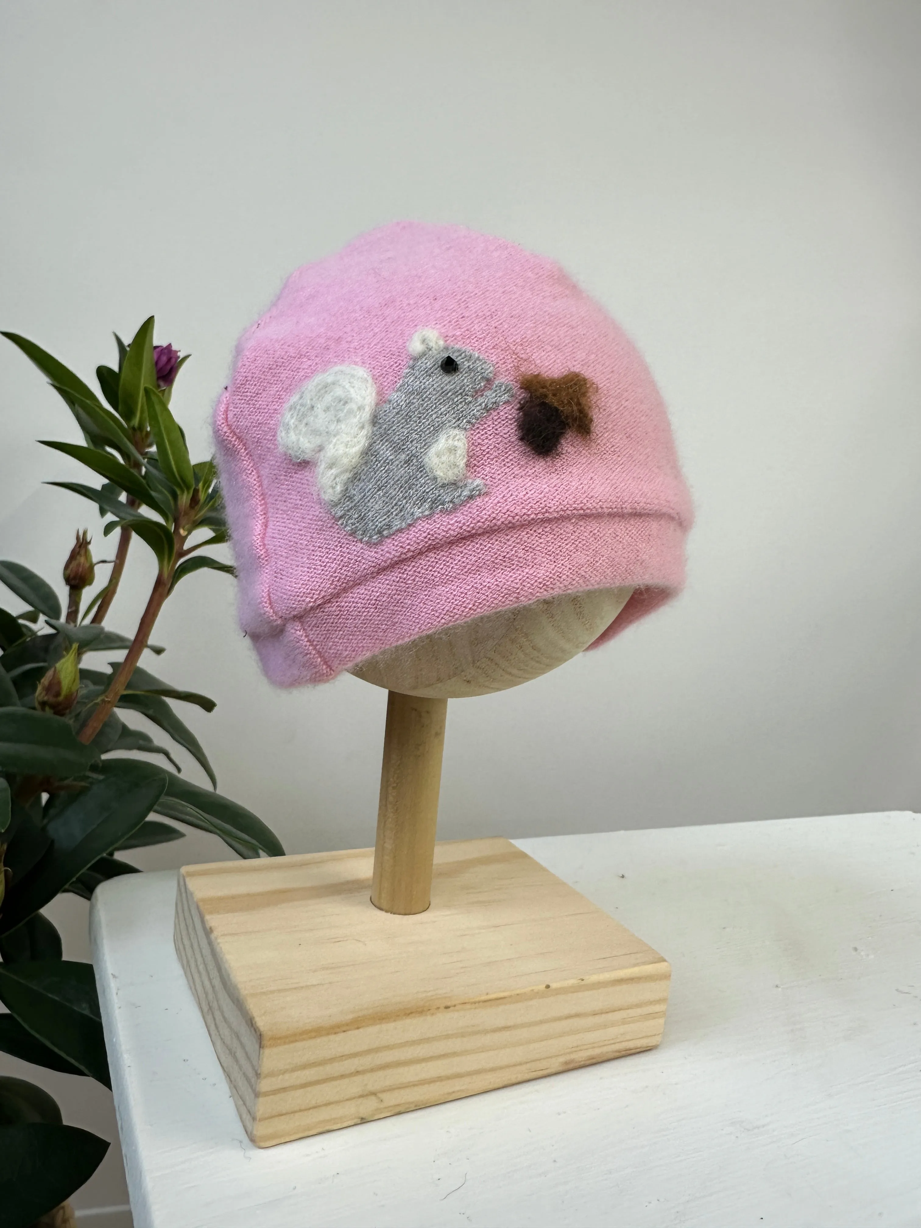 Squirrel Cashmere Hat - Baby