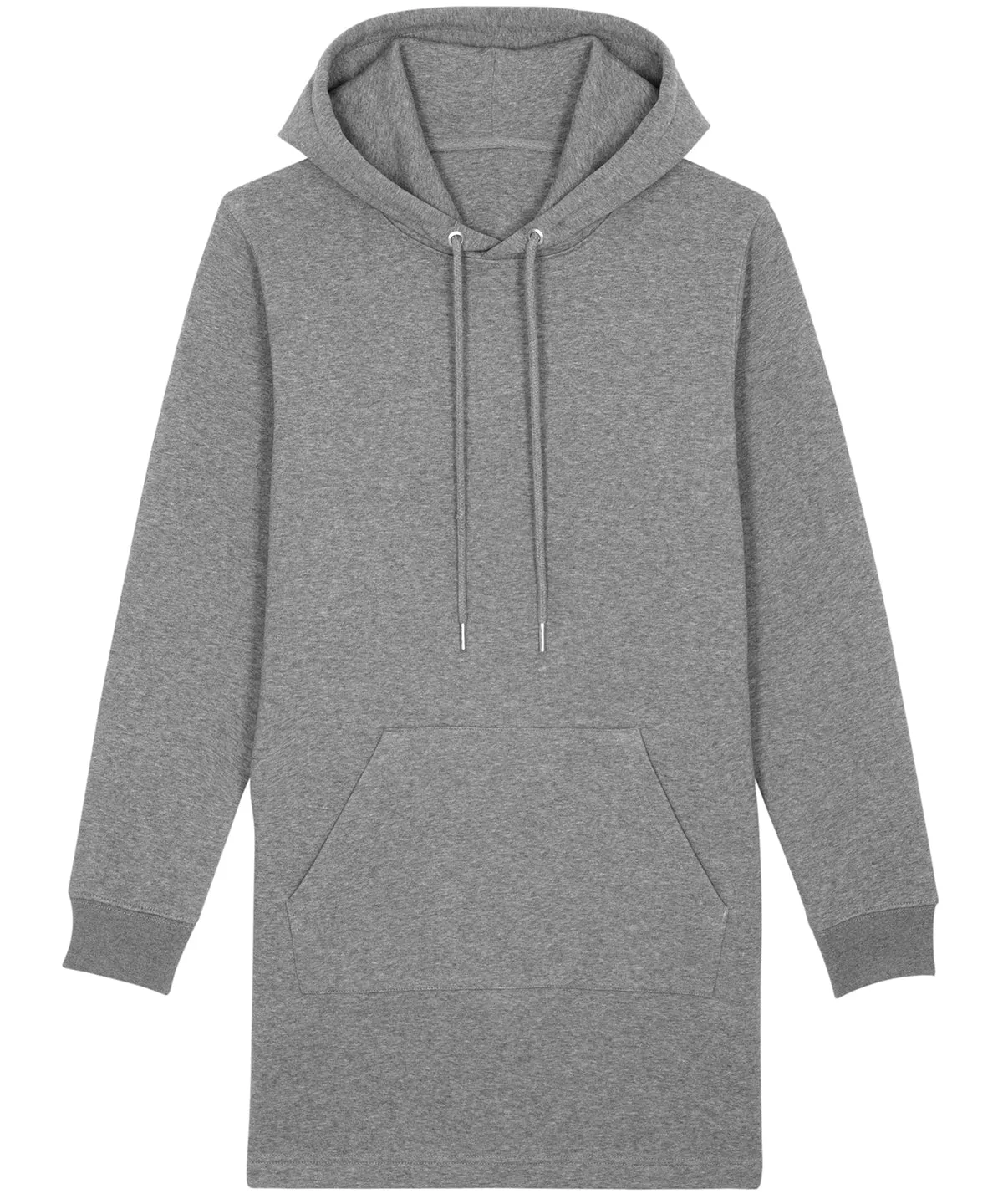 Stella Streeter womens hoodie dress (STDW143) | Mid Heather Grey