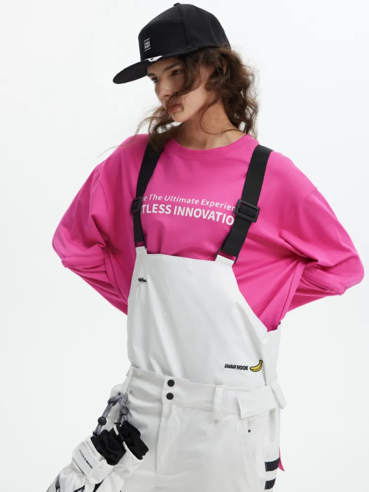 Tolasmik X Banana Hook Premium White Bib Pants - Unisex