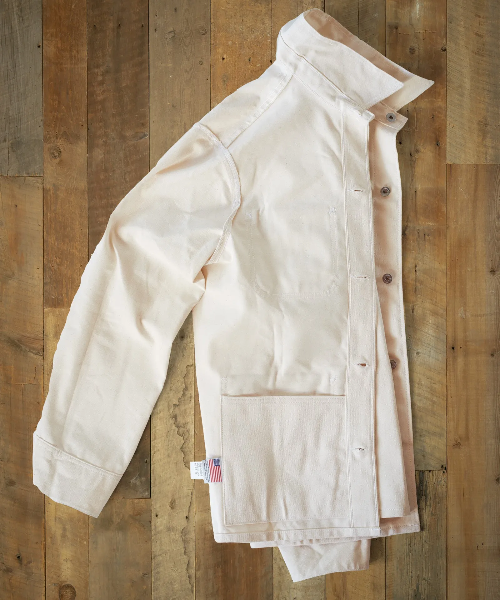 White Drill Chore Coat