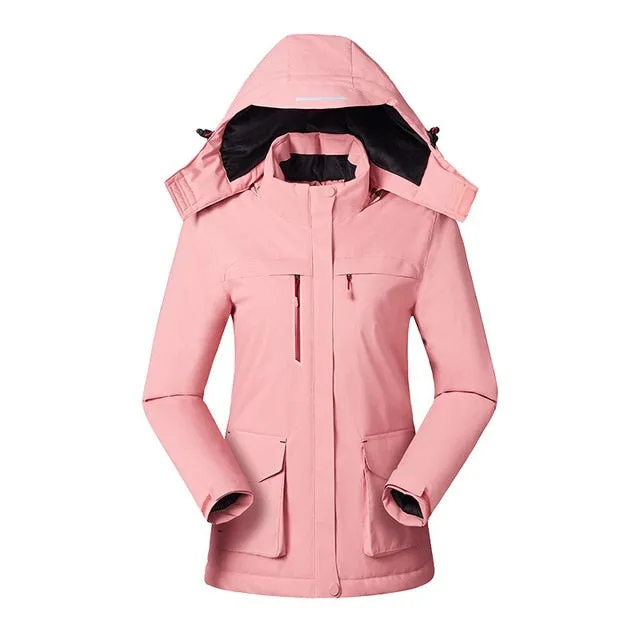 Women Winter Intelligent Heating Jacket USB Charging Women Heated Coat