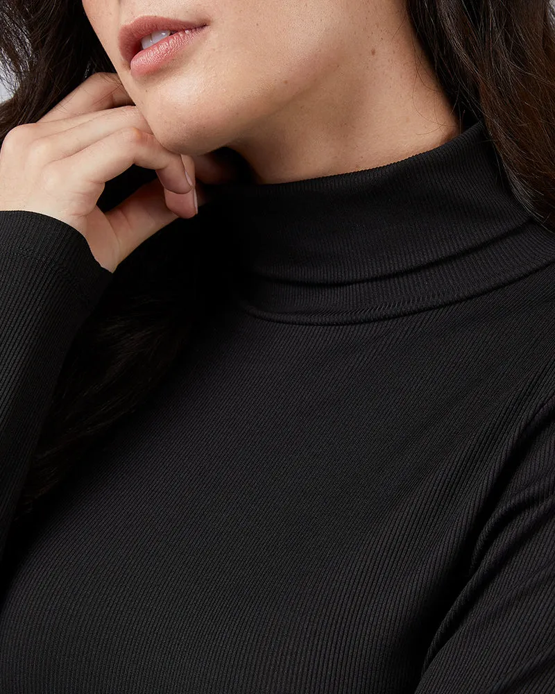 WOMEN'S SOFT RIB TURTLENECK