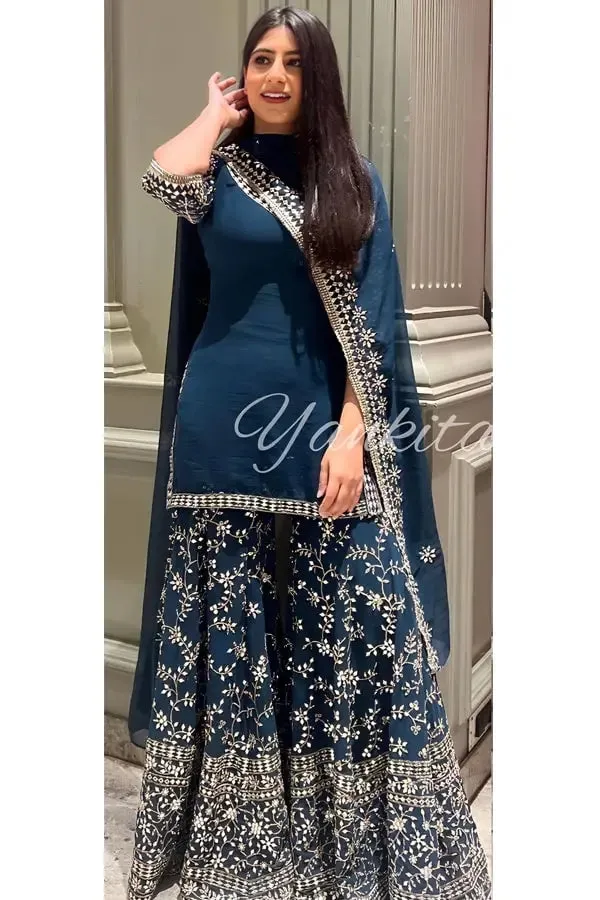 Yankita Kapoor Sharara Dress for Engagement